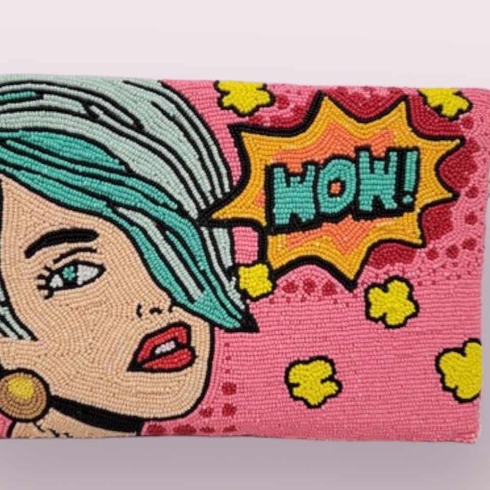 NEW! Sexy Beaded Intricate Hand Crafted High Quality Beaded Crossbody Clutch - Picture 12 of 13